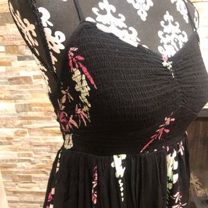 Black Floral Maxi Dress